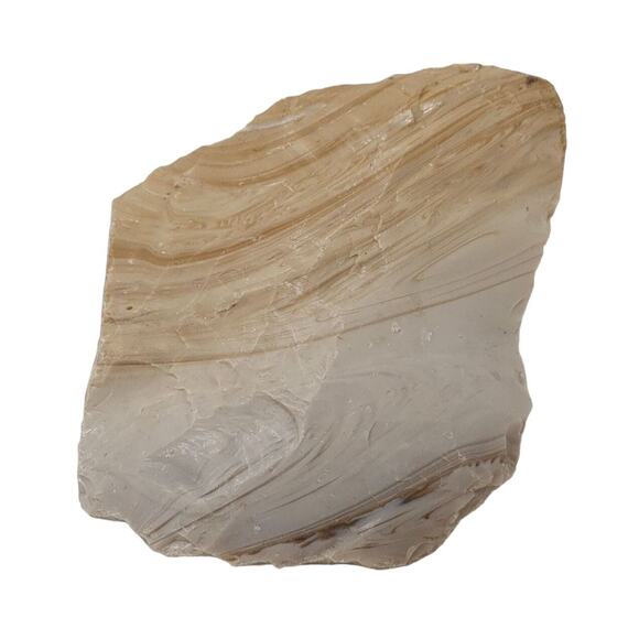 Carmel Chocolate Art Glass Cullet Swirl Slag #5L138 - Picture 4 of 6